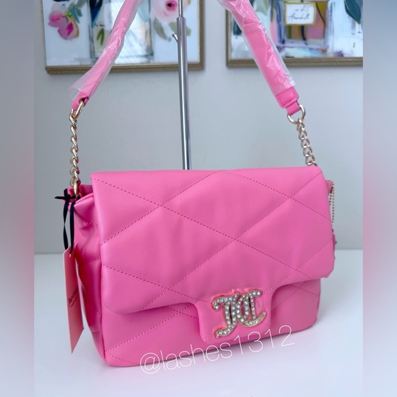 JUICY COUTURE Bag Brighter Than A Diamond Shoulder Bag - Pink - Picture 4 of 8
